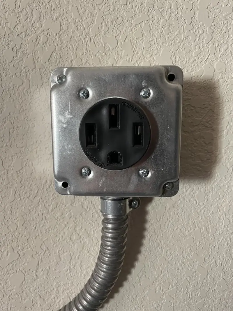 NEMA 14-50 outlet installed for Smart Home Electrical in Coal Valley